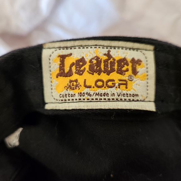Distressed Bejeweled Embroidered "Leader" "L.O.G.A." champion softball hat. - Picture 10 of 10